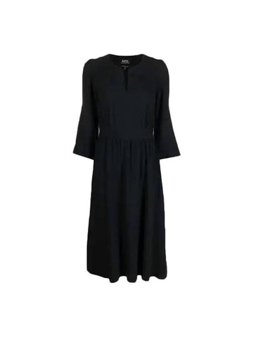 Robe New Long Dress Navy - A.P.C. - BALAAN 1