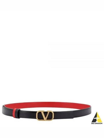 5W0T0S12 ZFR 0SM 5W2T0S12 V Logo Signature Reversible Belt - VALENTINO - BALAAN 1