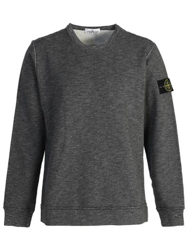 Men's Wappen Patch Sweatshirt Charcoal - STONE ISLAND - BALAAN 3