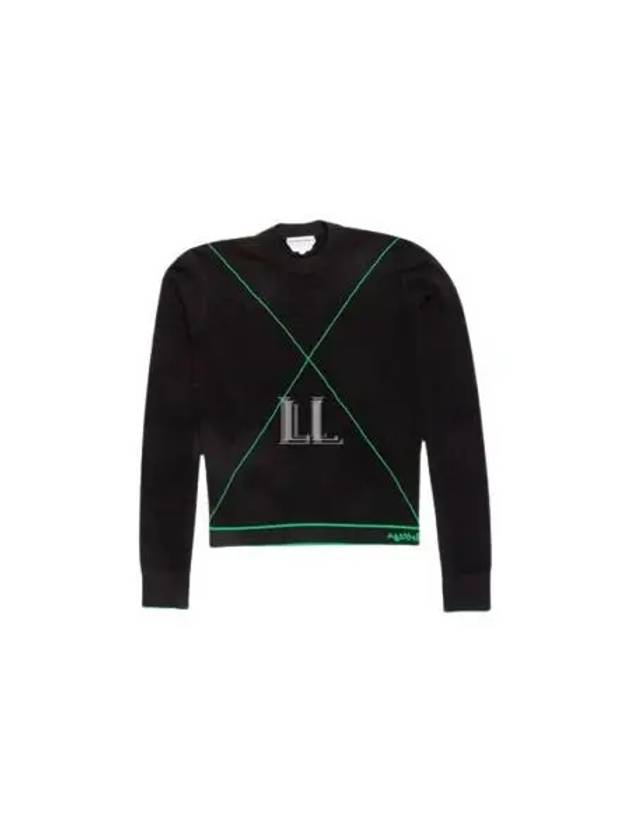 Green Stitch Knit Top Black - BOTTEGA VENETA - BALAAN 2