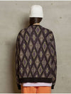 Argyle Mohair Cardigan Black - UNALLOYED - BALAAN 4