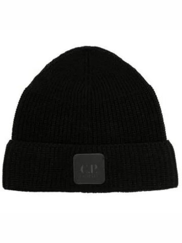 Metropolis Logo Beanie Black 16CLAC033A000727A999 1242084 - CP COMPANY - BALAAN 1