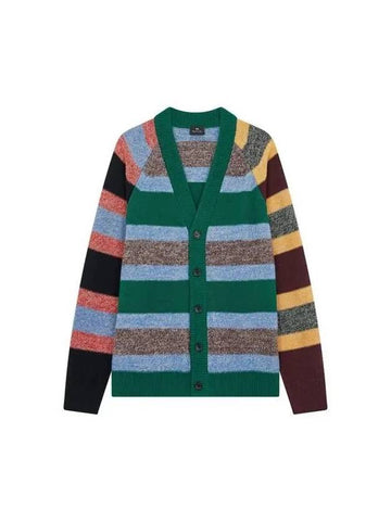 PS Striped Raglan Cardigan Multi 270722 - PAUL SMITH - BALAAN 1