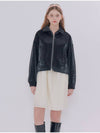 Wrinkle Leather Jacket Black - METAPHER - BALAAN 1