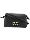 V Logo 1960 Nappa Leather Small Cross Bag Black - VALENTINO - BALAAN 1