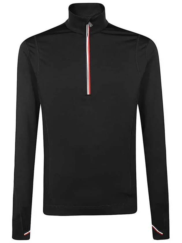 Grenoble Zip-Up Knit Top Black - MONCLER - BALAAN 1