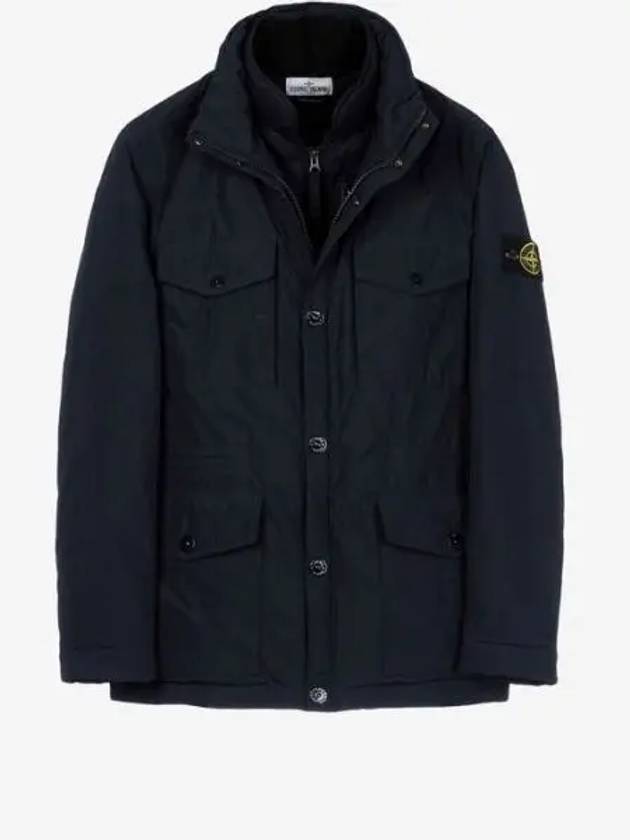 Techno Fabric Hooded Jacket Black - STONE ISLAND - BALAAN 2