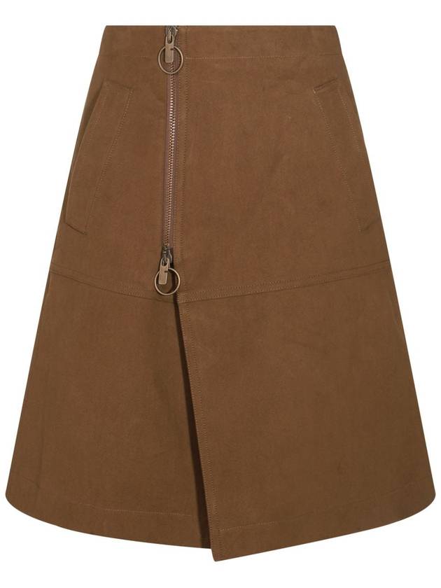 Burberry Brown Cotton Skirt - BURBERRY - BALAAN 1