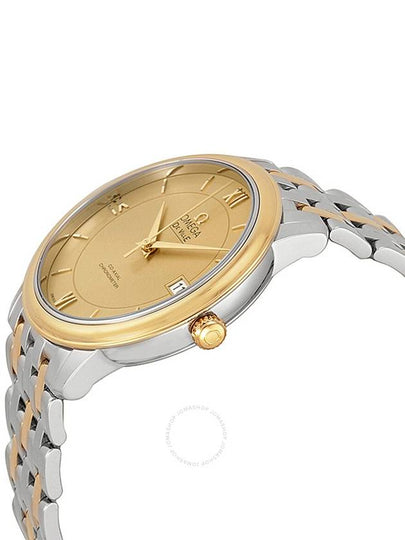 Omega DeVille Prestige Steel & 18kt Yellow Gold Champagne Dial Unisex Watch 42420372008001 - OMEGA - BALAAN 2