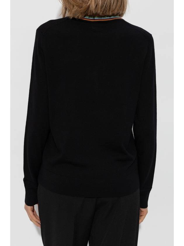 Paul Smith Wool Sweater With A Crew Neck, Women's, Black - PAUL SMITH - BALAAN 4