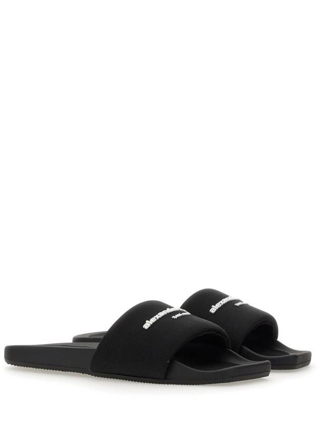 Pool Square Toe Slippers Black - ALEXANDER WANG - BALAAN 5