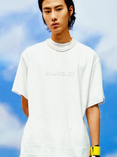 Detachable Chain Terry T Shirt White - C.O.M.E - BALAAN 1