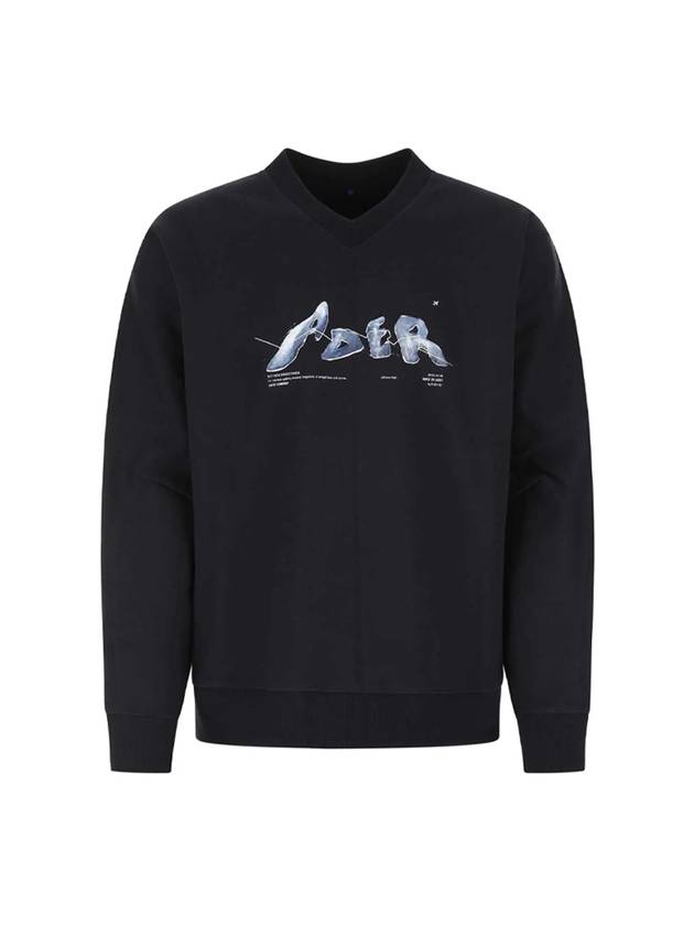 Cotton Blend Sweatshirt Navy - ADER ERROR - BALAAN 1