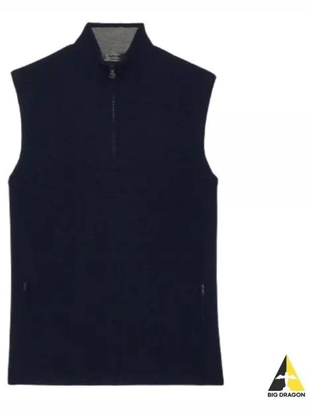 Men's Merino Wool Tech Lined Slim Fit Dunes Vest Navy - G/FORE - BALAAN 2