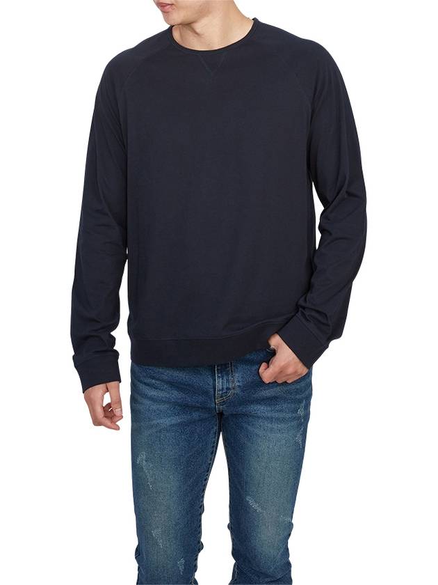 Men's Cotton Long Sleeve T-Shirt Navy - PAUL SMITH - BALAAN 5