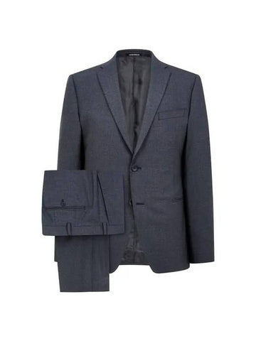 Men s Easy Wool No cheat Single Suit Charcoal 271816 - EMPORIO ARMANI - BALAAN 1