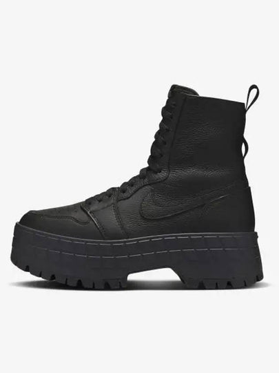 Women's Air Jordan 1 Brooklyn Wolker Boots Black - NIKE - BALAAN 2