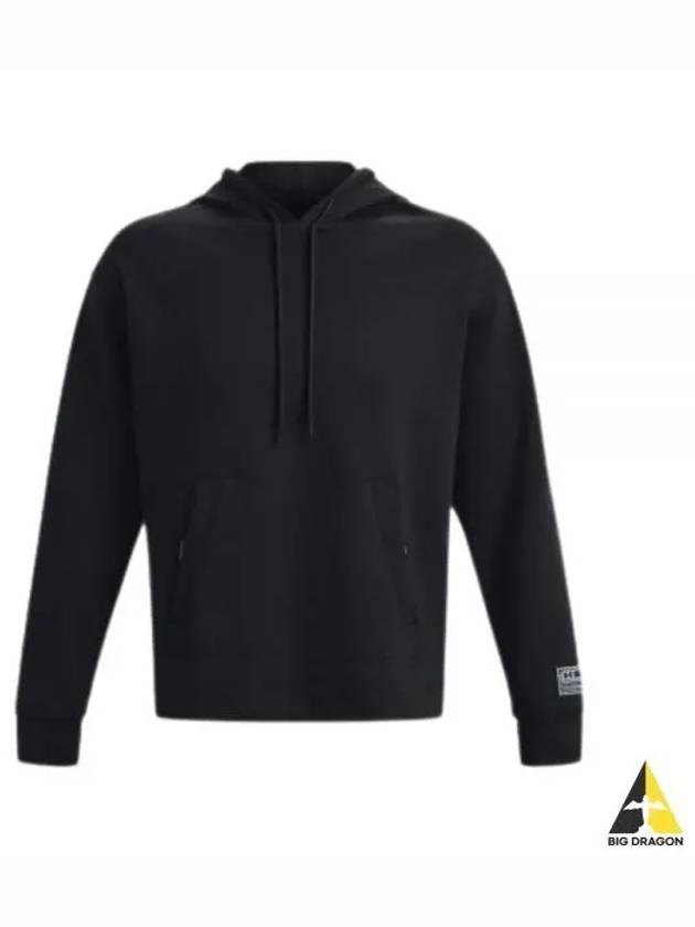 Summit Knit Hoodie Black - UNDER ARMOUR - BALAAN 2