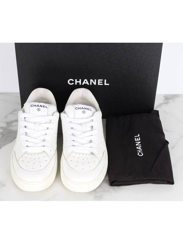 Nell back logo shearling sneakers 39 260 - CHANEL - BALAAN 2