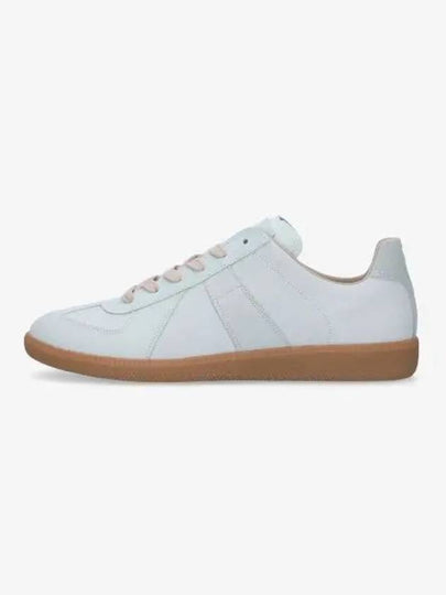 Replica Leather Low Top Sneakers Light Grey - MAISON MARGIELA - BALAAN 2