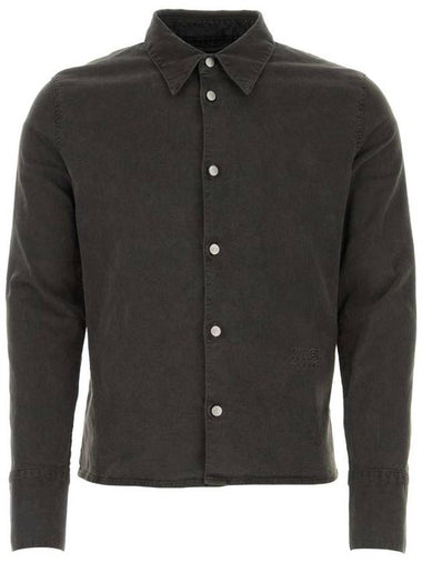 MM6 GRAY Dark gray denim shirt S62DT0004S30869 900 - MAISON MARGIELA - BALAAN 1