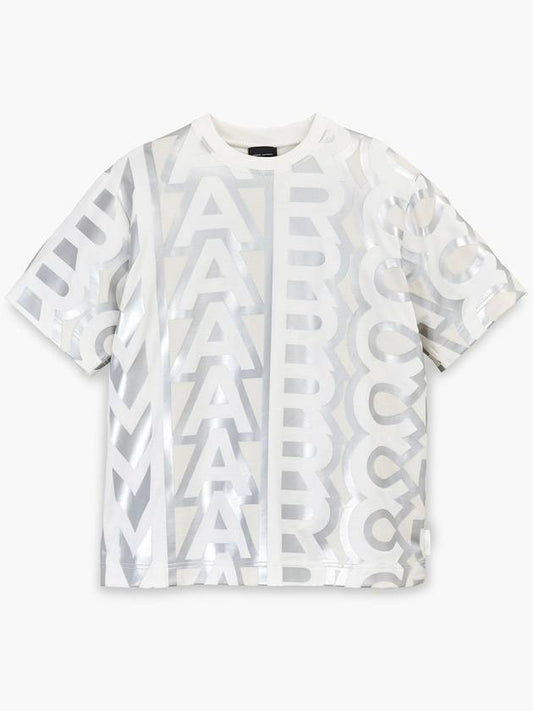 Monogram Big T-Shirt_Silver Bright White (2F3RTP002C16-113) - MARC JACOBS - BALAAN 1