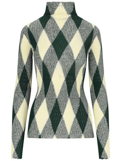 argyle knit high neck sweater 8081046 - BURBERRY - BALAAN 2