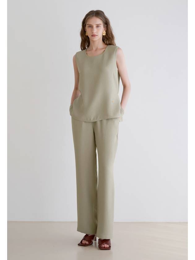 Pleats Banding Pants KHAKI - ILROZE - BALAAN 3