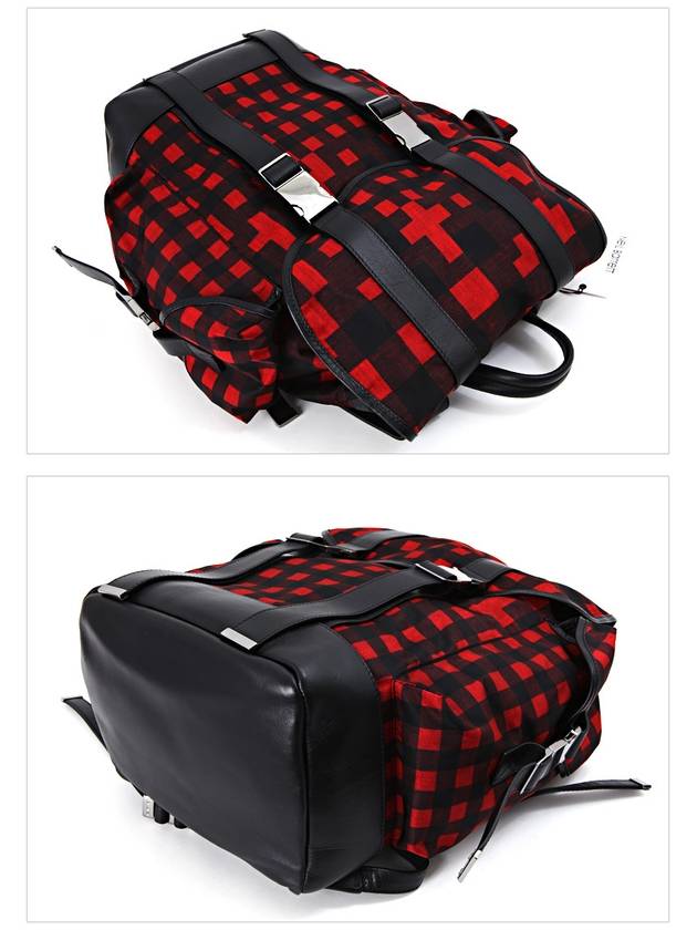 S Check Pattern Backpack BBO107 9740 1097 - NEIL BARRETT - BALAAN 6