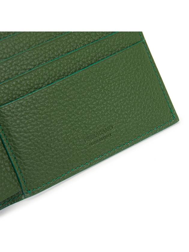 Monogram Half Wallet Verde - SALVATORE FERRAGAMO - BALAAN 6