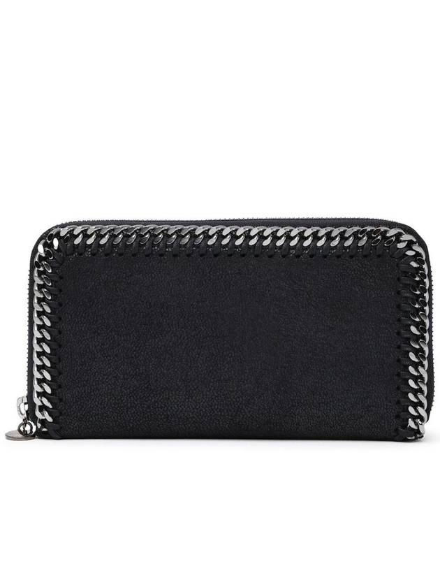 silver chain zipper long wallet black - STELLA MCCARTNEY - BALAAN 2