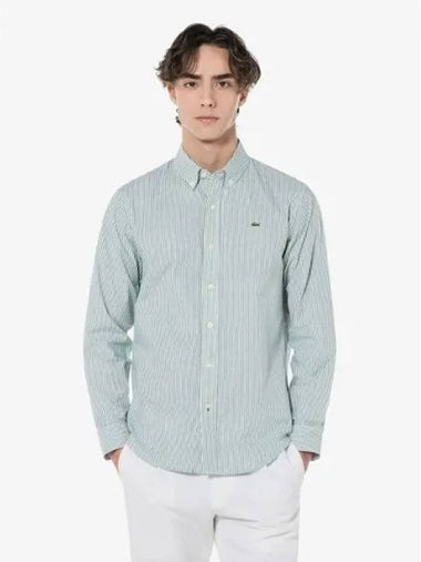 Men s Oxford Striped Shirt CH352E 54G 132 Domestic Product GQ2N24020664111 - LACOSTE - BALAAN 1