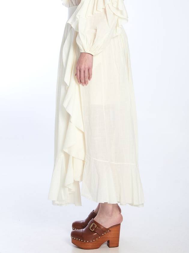 Ivory Maxi Skirt - ZIMMERMANN - BALAAN 3