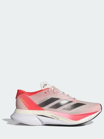 Adizero Boston 12 Women s Running Sandy Pink Aurora Met Solar Red Shoes Training IF9218 739993 - ADIDAS - BALAAN 1