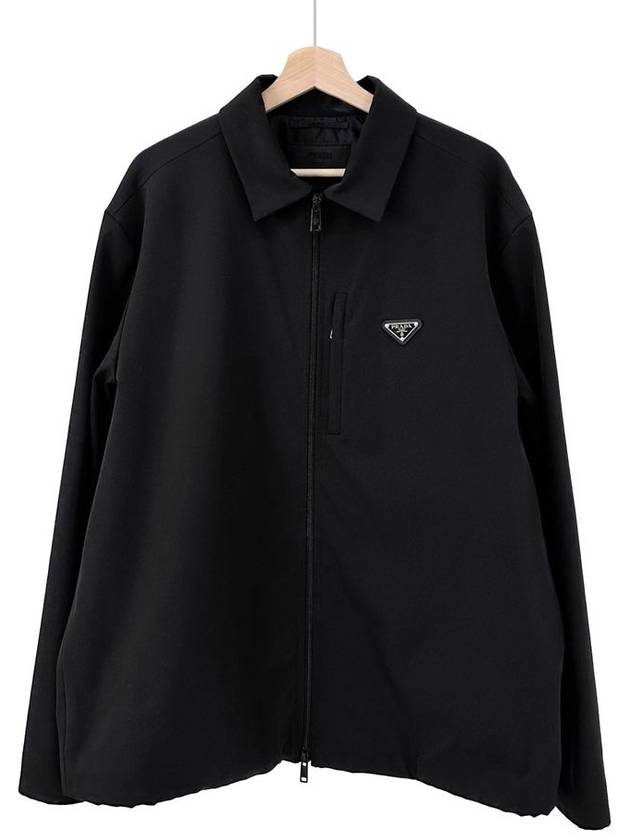 XL Prada men s triangle logo polyester shirt jacket - PRADA - BALAAN 2