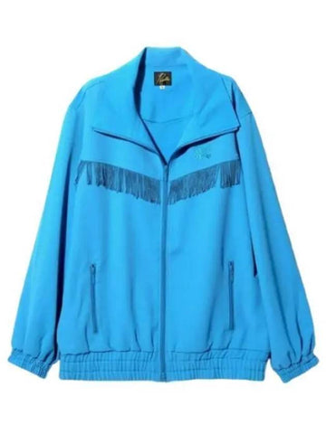 24 Fringe Track Jacket Blue OT198 - NEEDLES - BALAAN 1