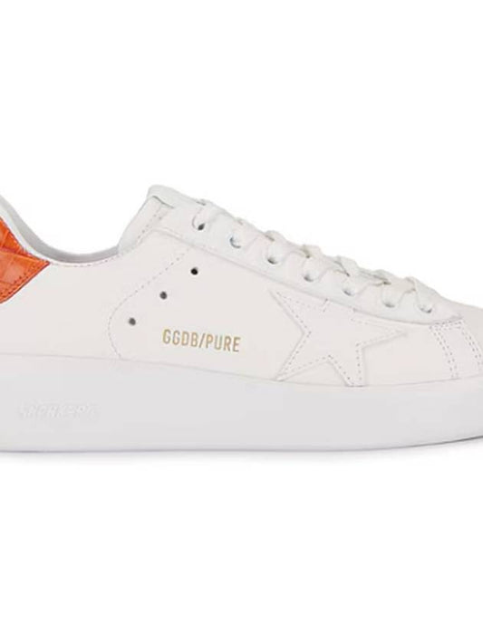 Pure Star Orange Tab Low Top Sneakers White - GOLDEN GOOSE - BALAAN 2