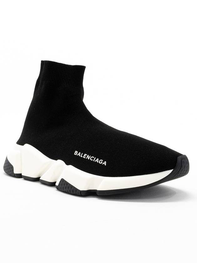 Men's Speedrunner High Top Sneakers Black White - BALENCIAGA - BALAAN 3