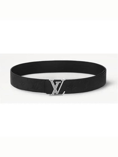 40MM Reversible Leather Belt Black - LOUIS VUITTON - BALAAN 2