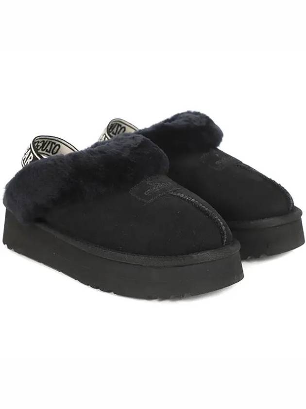 Coquette Backstrap Platform Slippers Black - OZWEAR UGG - BALAAN 3