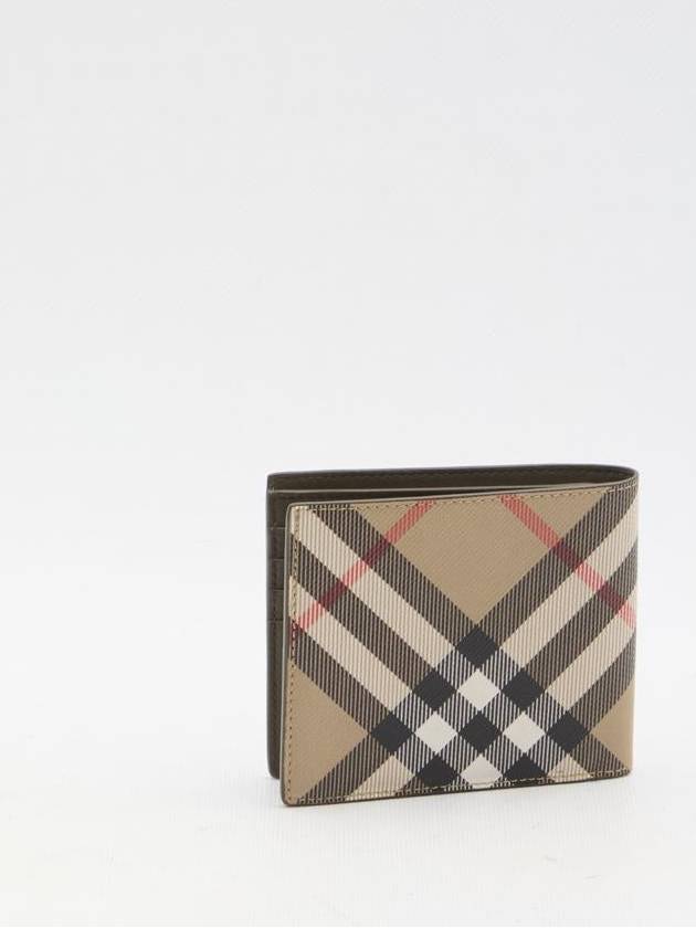 Check Half Wallet Beige - BURBERRY - BALAAN 3