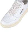 Men's Medalist Leather Low Top Sneakers White Green - AUTRY - BALAAN 8