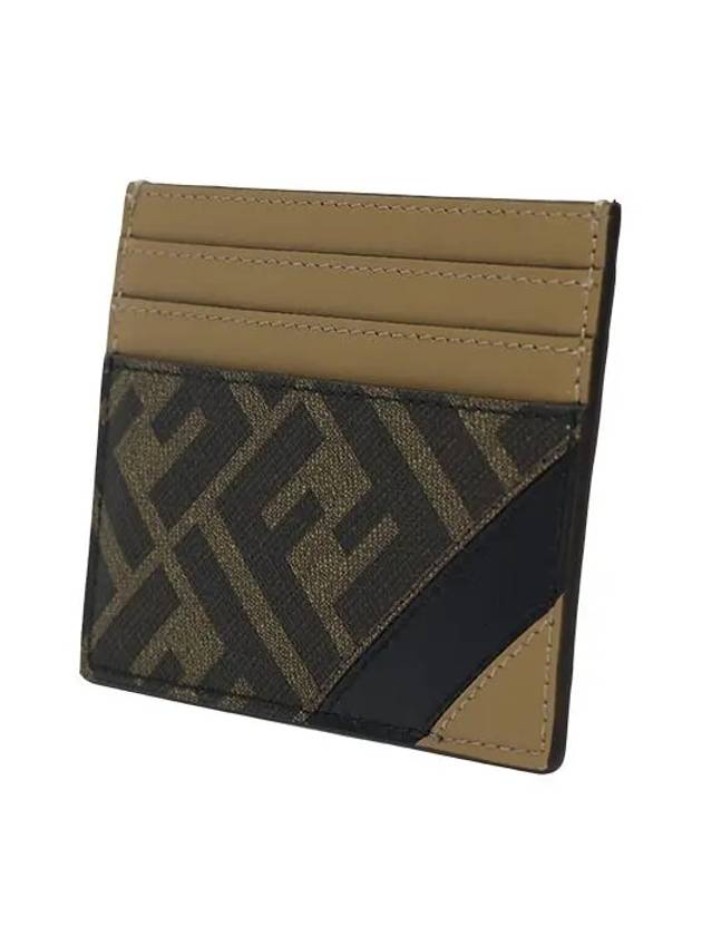 FF Logo Card Wallet Brown - FENDI - BALAAN 3