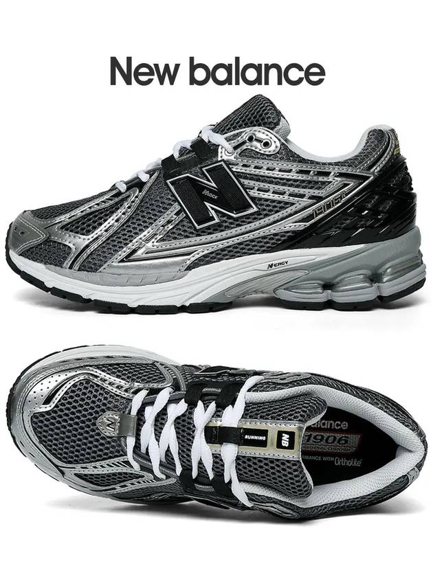 1906R Low Top Sneakers Metallic Silver - NEW BALANCE - BALAAN 1