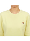 Fox Head Patch Regular Sweatshirt Yellow - MAISON KITSUNE - BALAAN 6