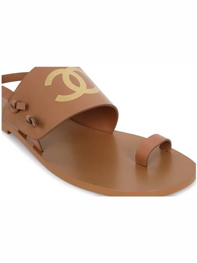 Brown CC Logo Sandals G36885 - CHANEL - BALAAN 6