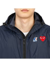 Small Heart Wappen Windbreaker Navy - COMME DES GARCONS - BALAAN 10