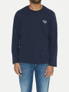 Item Logo Cotton Sweatshirt Navy - A.P.C. - BALAAN 3