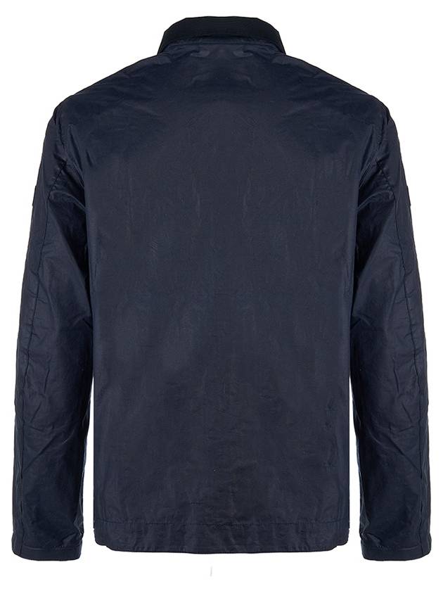 Edmound Wax Jacket Navy - BARBOUR - BALAAN 4