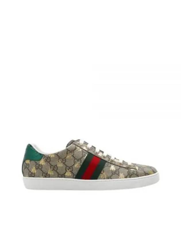 Ace GG Supreme Bees Low Top Sneakers Beige - GUCCI - BALAAN 2